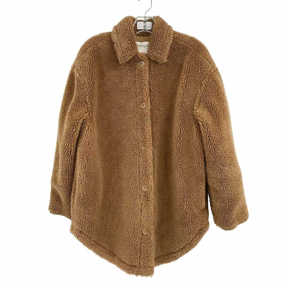Treasure & Bond Tan Teddy Jacket | S Regular Polyester Coated In Indonesia